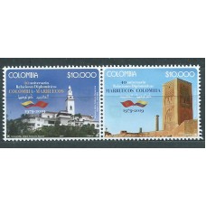 Colombia Correo 2019 Yvert 2000/1 ** Mnh Relaciones con Marruecos