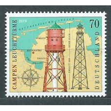 Alemania Federal Correo 2019 Yvert 3243 ** Mnh Faros