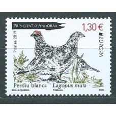 Tema Europa 2019 Andorra Francesa Yvert 830 ** Mnh Aves