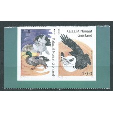 Tema Europa 2019 Groenlandia de carnet Yvert 794/95 ** Mnh Aves