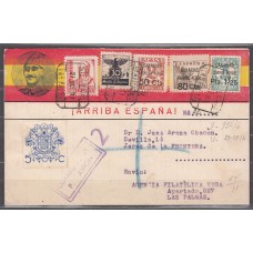 Historia Postal - España Canarias Edifil 23+25/6