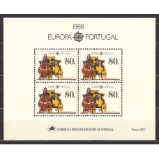 Portugal - Hojas 1988 Yvert 58 **  Europa