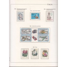 Italia - Resto de colección montada en hojas Edifil con tapa periodo 1982/92 series completas ** Mnh Catálogo 442€