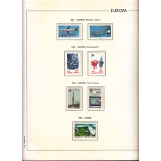 Tema Europa - Colección montada en 1 albúm y hojas Edifil, periodo 1988-1993 muy completa, todas series completas ** Mnh Catálogo 1.777€