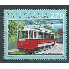 Austria Correo 2019 Yvert 3316 ** Mnh Gmundner Strqassenbahn Tranvia