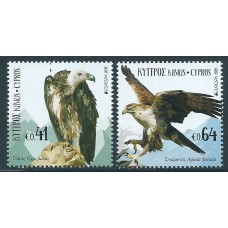 Tema Europa 2019 Chipre Yvert 1416/17 ** Mnh Aves de Rapiña