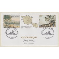 Polinesia SPD FDC Yvert 572/573 año 1998 Matasello Postmark