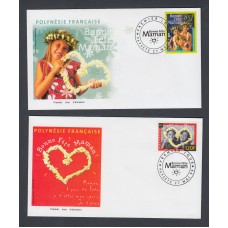 Polinesia SPD FDC Yvert 586/587 año 1999 Matasello Postmark