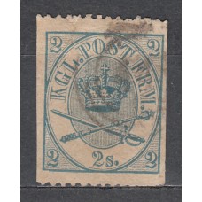 Dinamarca - Correo 1864 Yvert 11 usado