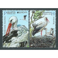 Tema Europa 2019 Bielorusia Yvert 1086/87 ** Mnh Aves