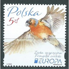 Tema Europa 2019 Polonia Yvert 4692 ** Mnh Aves
