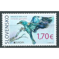 Tema Europa 2019 Eslovaquia Yvert 764 ** Mnh Aves