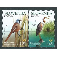 Tema Europa 2019 Eslovenia Yvert 1152/53 ** Mnh Aves