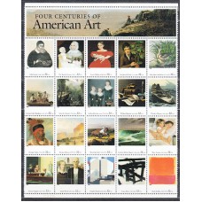 Estados Unidos - Correo 1998 Yvert 2775/94 ** Mnh Defecto de goma en dos sellos  Pinturas
