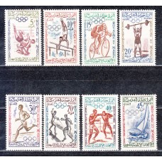 Marruecos Frances - Correo 1960 Yvert 413/20 * Mh Olimpiadas de Roma