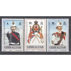 Gibraltar - Correo 1989 Yvert 575/7 ** Mnh  Uniformes militares