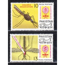 Pakistan - Correo Yvert 159/60 ** Mnh  Erradicación del paludismo