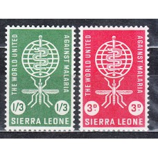 Sierra Leona - Correo Yvert 211/2 ** Mnh Erradicación del paludismo