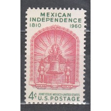 Estados Unidos - Correo 1960 Yvert 692 ** Mnh  Independencia Mejicana