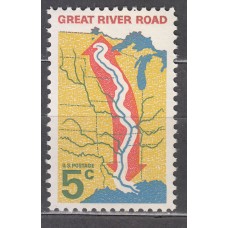 Estados Unidos - Correo 1966 Yvert 812 ** Mnh  Ruta del Misisipi