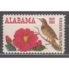 Estados Unidos - Correo 1969 Yvert 878 ** Mnh  Aves flores