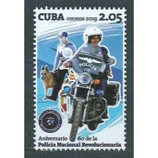 Cuba Correo 2019 Yvert 5762 ** Mnh 60 aniversario Policia Nacional