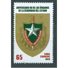 Cuba Correo 2019 Yvert 5776 ** Mnh 60 Aniversario de la Seguridad del Estado