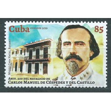 Cuba Correo 2019 Yvert 5783 ** Mnh Bicentenario Carlos Manuel de Céspedes