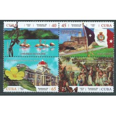 Cuba Correo 2019 Yvert 5784/87 ** Mnh 200 años Villa de Fernandina de Jagua Cienfuegos