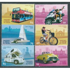 Cuba Correo 2018 Yvert 5685/90 ** Mnh Transporte al servicio del Turismo