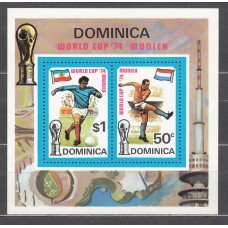 Dominica - Hojas Yvert 25 ** Deportes fútbol