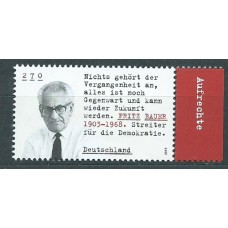 Alemania Federal Correo 2019 Yvert 3282 ** Mnh Fritz Baver