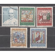 Suiza - Correo 1967 Yvert 786/90 usado  Pro patria