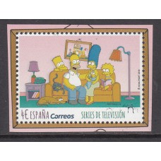 España II Centenario Correo 2019 Edifil SH.5352 ** Mnh  Los Simpsons