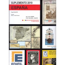 Edifil - España suplemento 2019 parcial papel blanco s/montar