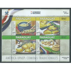 Upaep Paraguay 2019 Yvert Hojita 477 ** Mnh Comidas Tradicionales