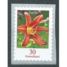 Alemania Federal Correo 2020 Yvert 3288 ** Mnh Definitivo Hermerocallis Flor Adh de rollo