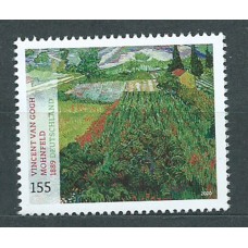 Alemania Federal Correo 2020 Yvert 3293 ** Mnh Van Gogh Pintura Campo de amapola