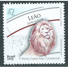 Brasil Correo 2019 Yvert 3744 ** Mnh Signo del Zodiaco Leo