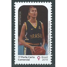 Brasil Correo 2019 Yvert 3746 ** Mnh Mujeres Brasileñas Hortencia (Basket)  Deportes