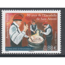 Andorra Francesa Correo 2019 Yvert 826 ** Mnh  Gastronomía