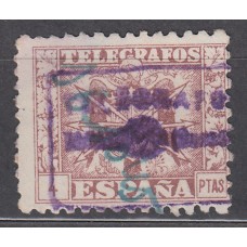 España Telégrafos 1949 Edifil 91 usado