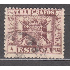 España Telégrafos 1949 Edifil 91 usado