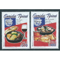 Chile 2019 Upaep Yvert 2153/54 ** Mnh Comidas Tipicas