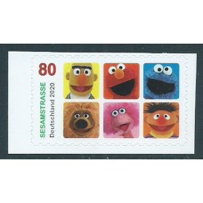 Alemania Federal Correo 2020 Yvert 3312 ** Mnh Barrio Sesamo adhesivo de carnet
