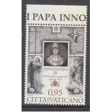 Vaticano - Correo 2016 Yvert 1730 ** Mnh VIII Inocencio III