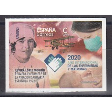España II Centenario Correo 2020 Edifil 5406 ** Mnh  Elvira López enfermera