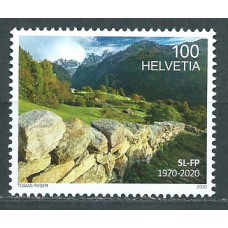 Suiza Correo 2020 Yvert 2575 ** Mnh Proteccion el Paisaje