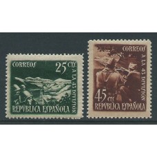 España II República 1938 Edifil 787/88 ** Mnh