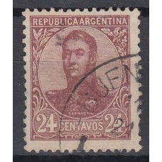 Argentina Correo 1908 Yvert 144 usado  San Martin